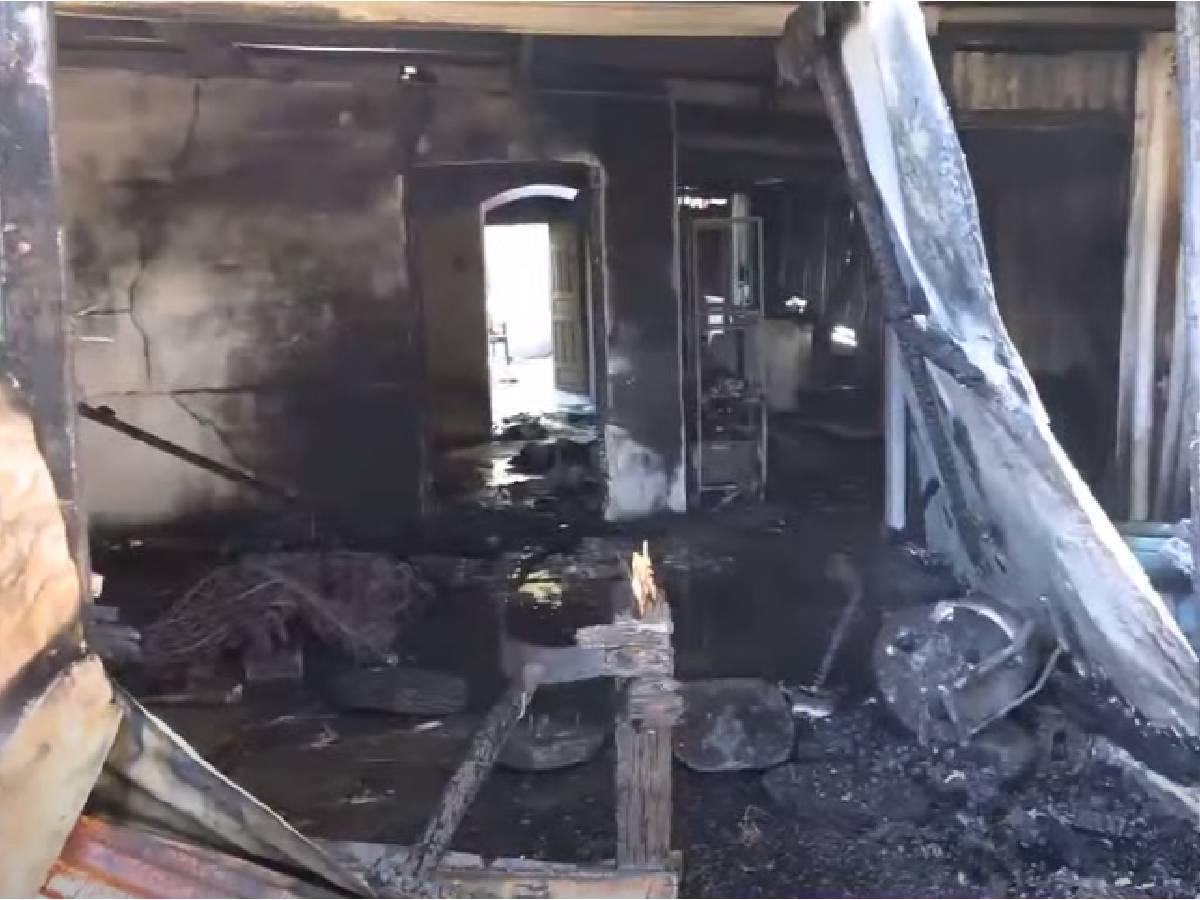 Dos viviendas consumidas por las llamas en San Pedro Sula