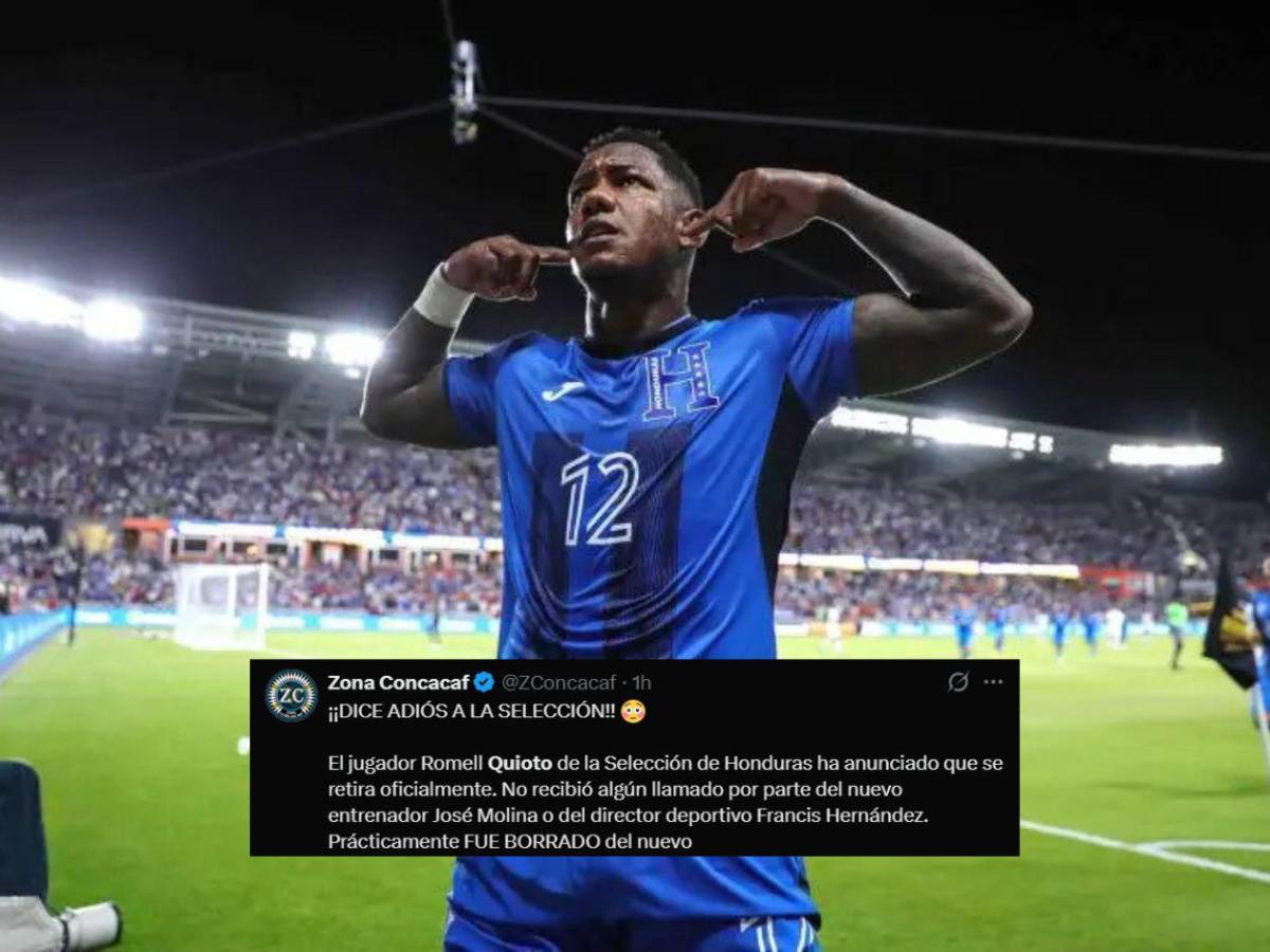 Así reaccionó la prensa al retiro de Romell Quioto de la Selección de Honduras