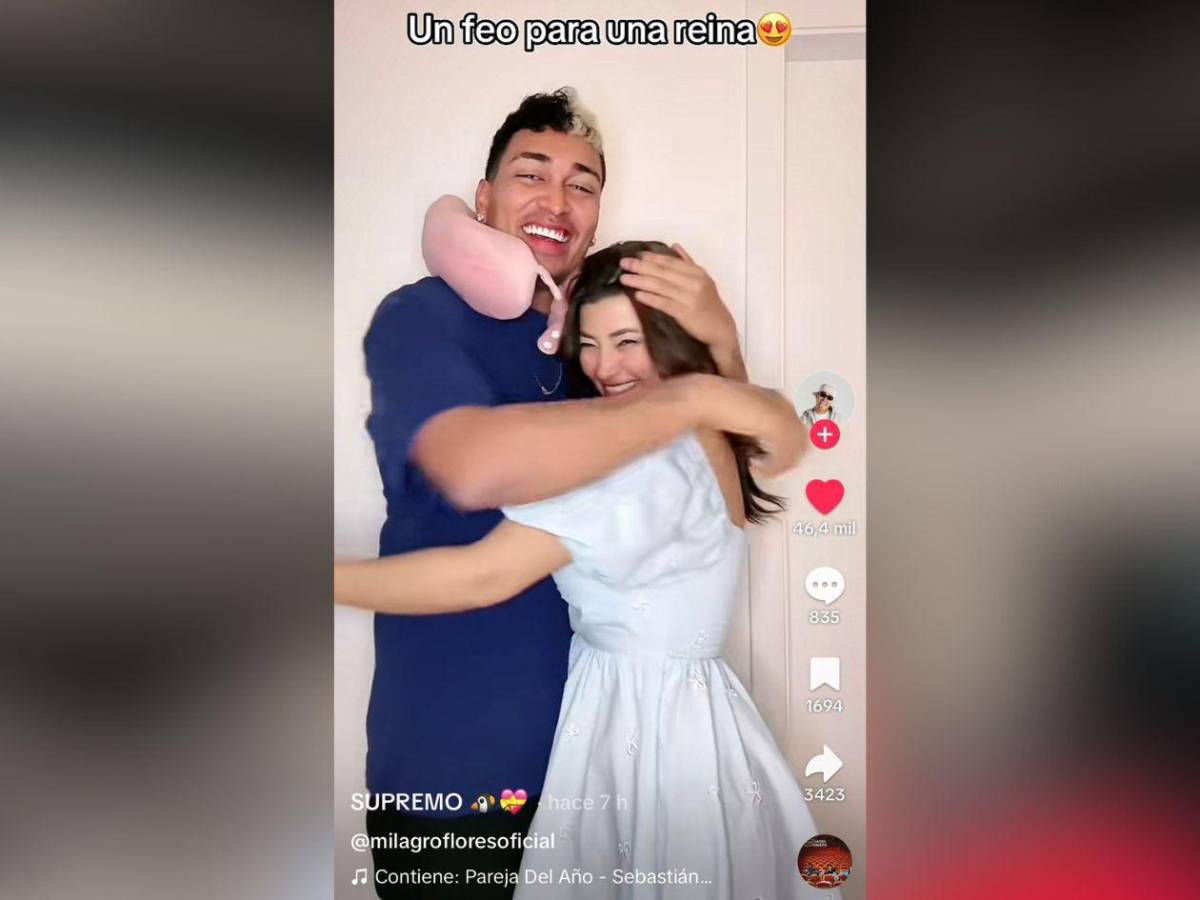 Captan a Supremo y Milagro Flores darse un apasionado beso de despedida