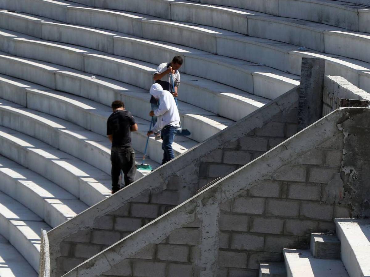 Chelato Uclés: Nueva gradería casi lista para el clásico Olimpia vs Motagua​​​​​