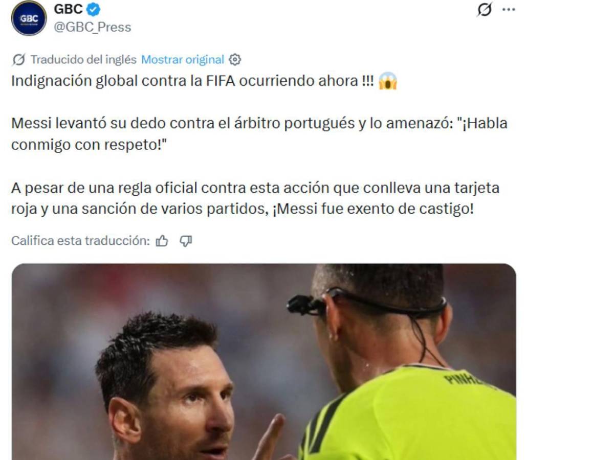 Escándalo tras conocerse lo que Messi le dijo al árbitro del Argentina - Suiza: Yo te hablé bien
