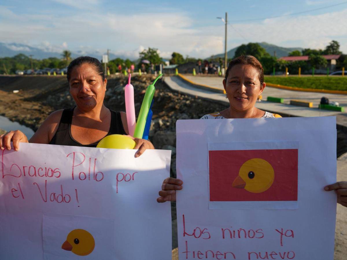 Así se ve el nuevo vado “El Pollo”, entregado por el alcalde Roberto Contreras