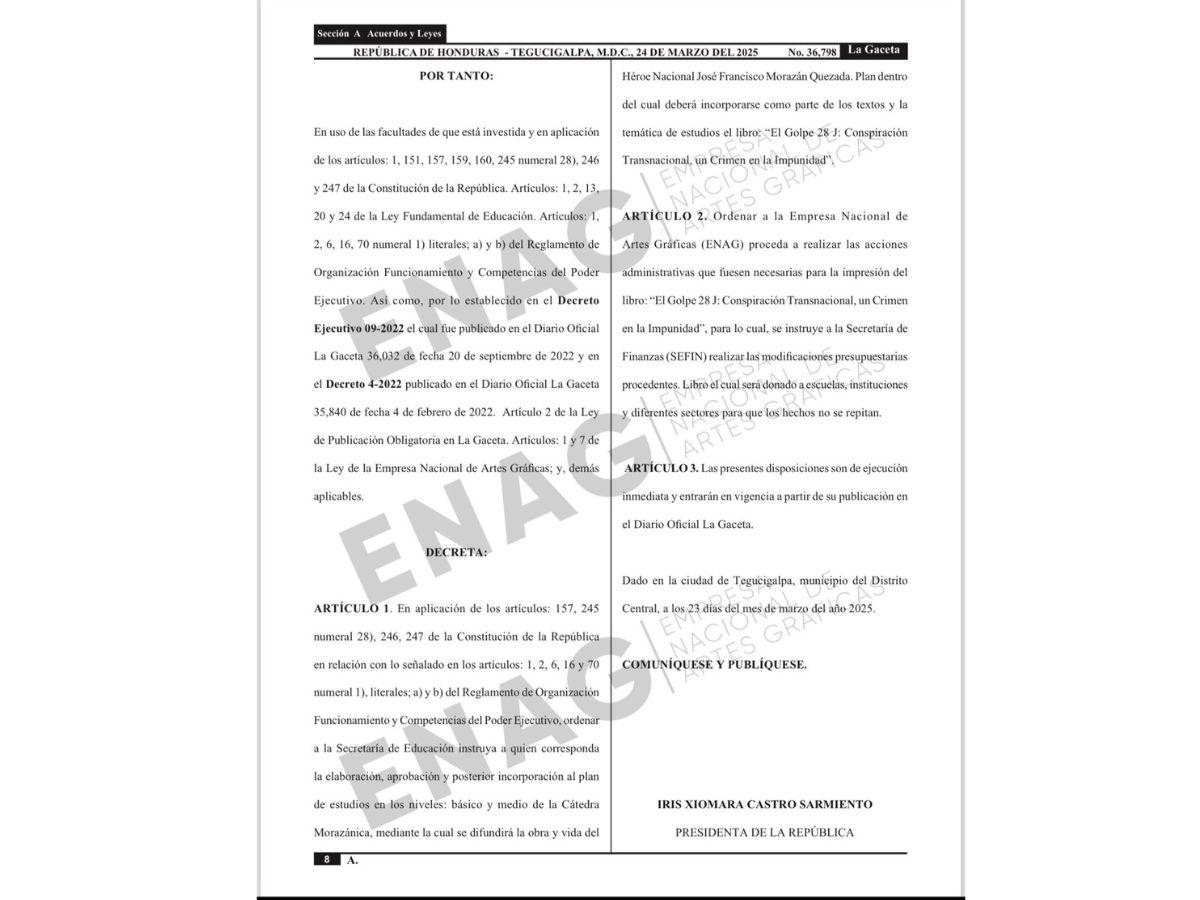 Implementan lectura obligatoria del libro El Golpe 28J en colegios de Honduras