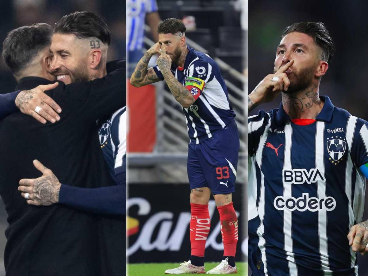 Sergio Ramos se luce: primer gol con Monterrey y su curioso festejo