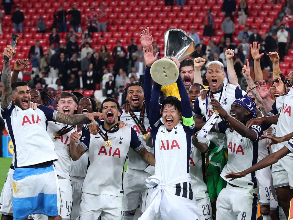 Tottenham celebra la Europa League, llanto de Heung-Min Son y tristeza del United