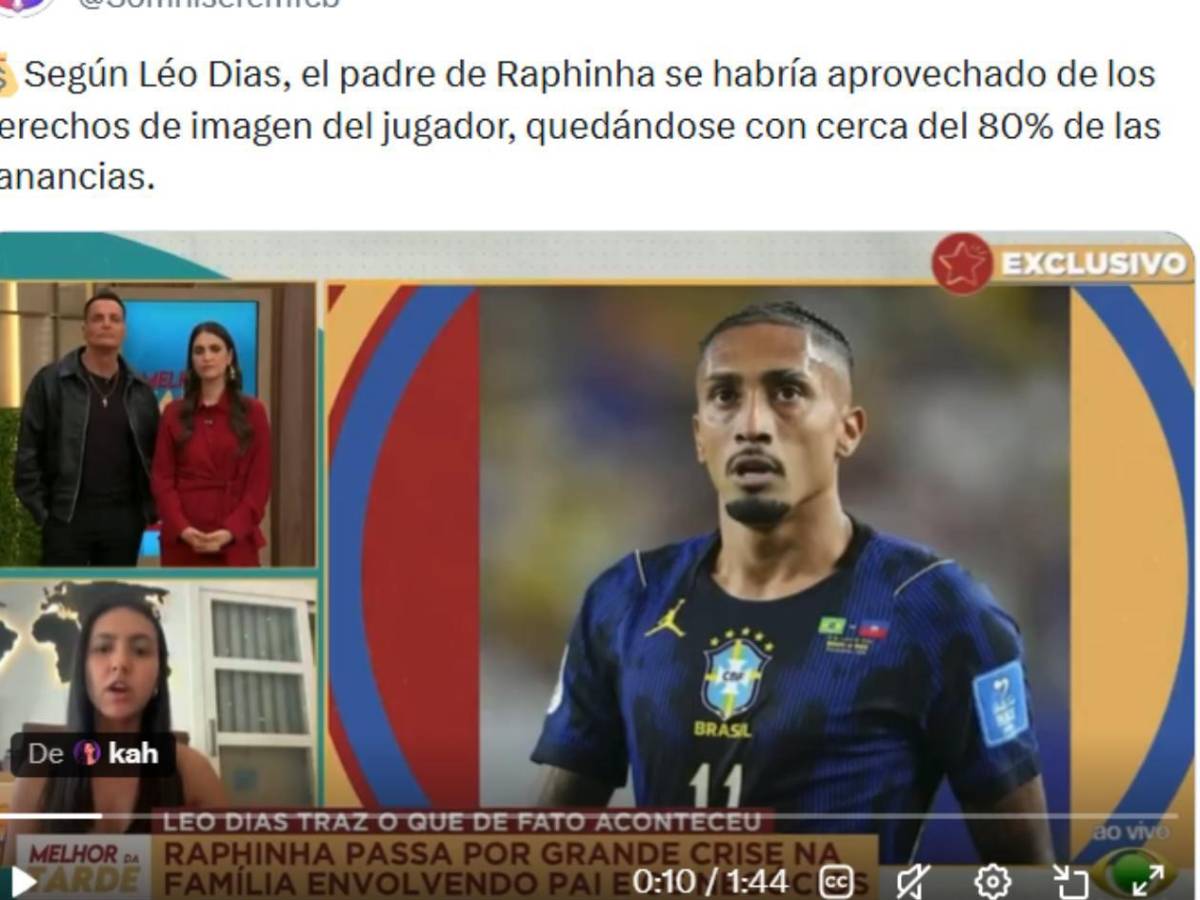 Raphinha: descubre por qué está quedando “pobre”, una traición impactante