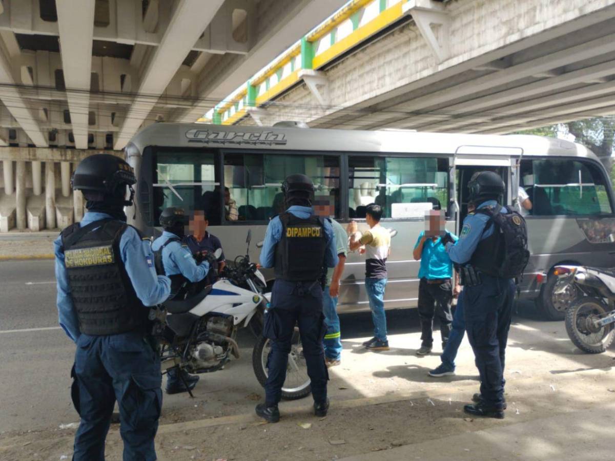 Zonas de control policial en San Pedro Sula durante el Feriado Morazánico