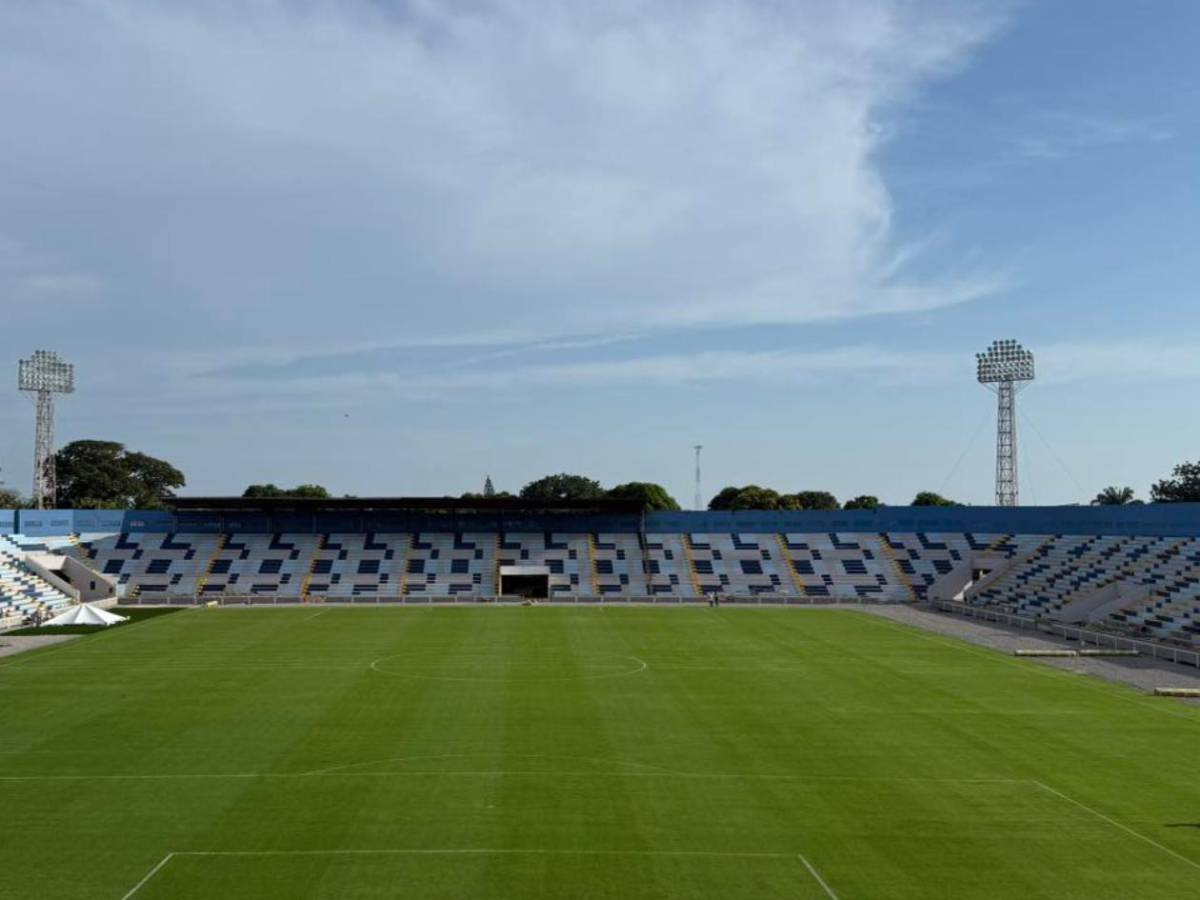 Con un detalle único en Honduras: Así quedó el estadio de La Ceiba