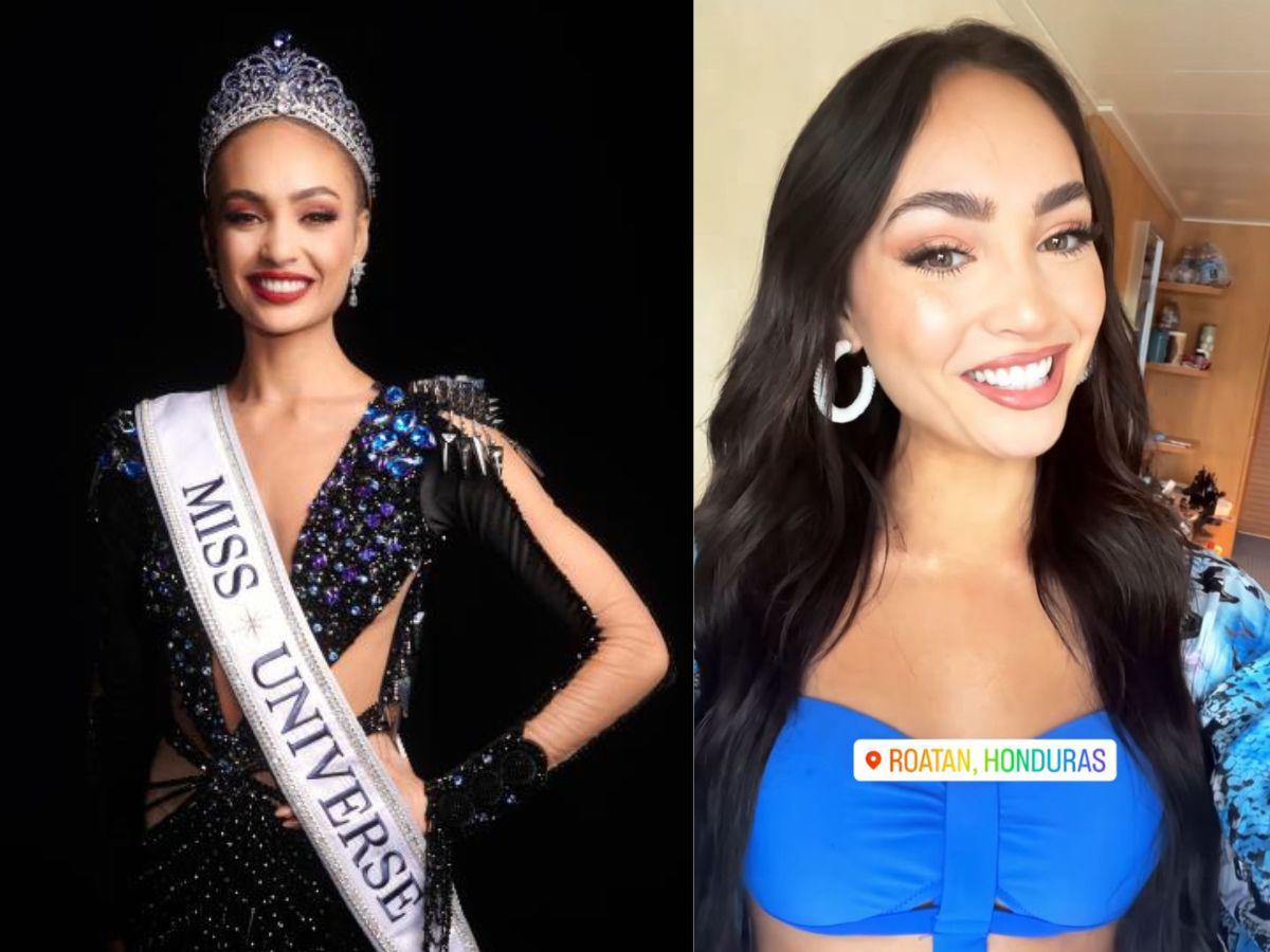 Actual Miss Universo disfruta de las playas de Roatán: “Estoy muy emocionada”