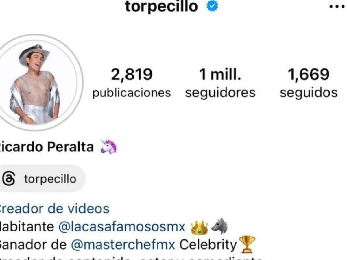 Ricardo Peralta pierde miles de seguidores por su comportamiento en La Casa de los Famosos México