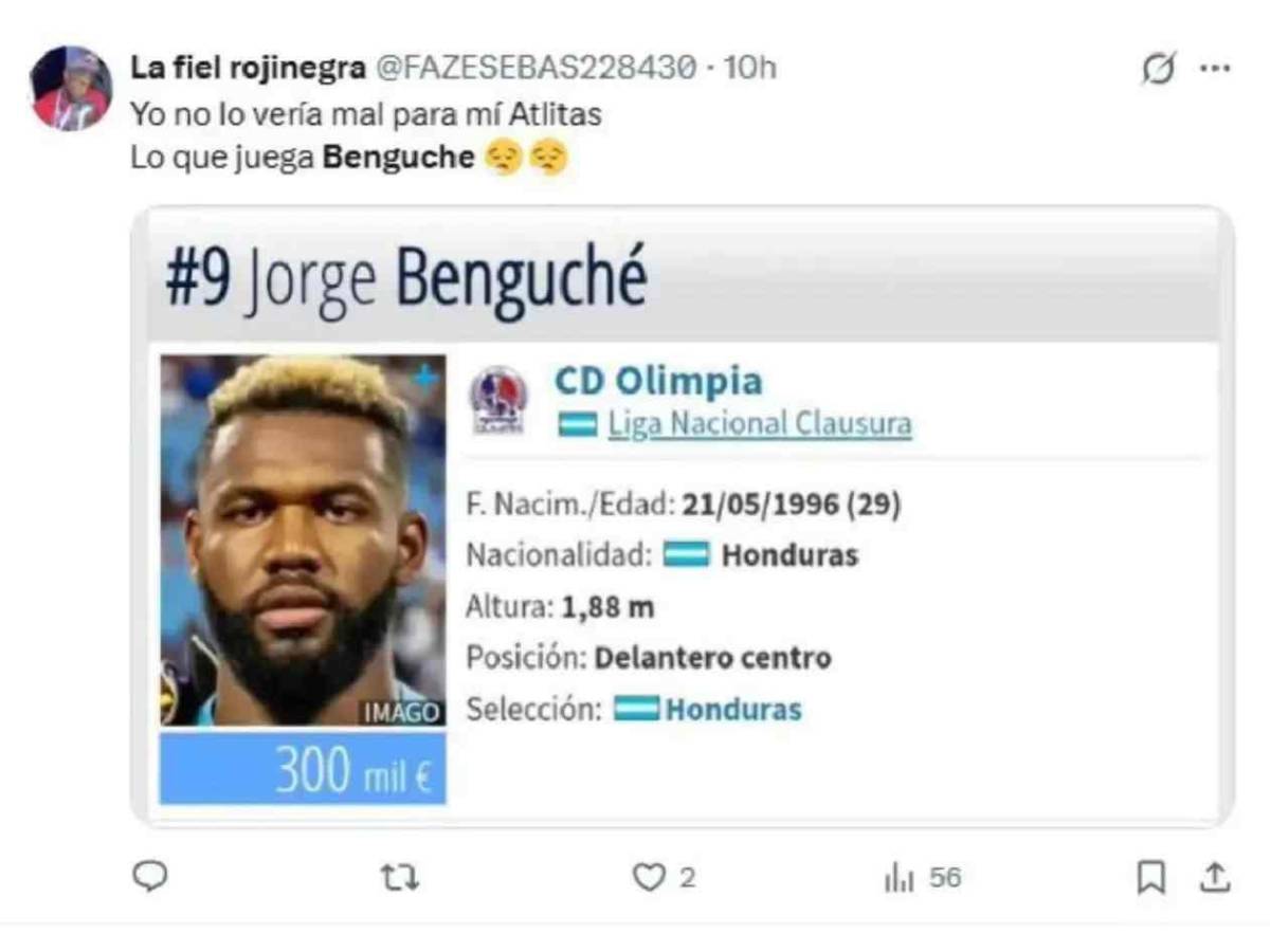 Benguché provoca revuelo en México y piden fichaje; famoso argentino responde