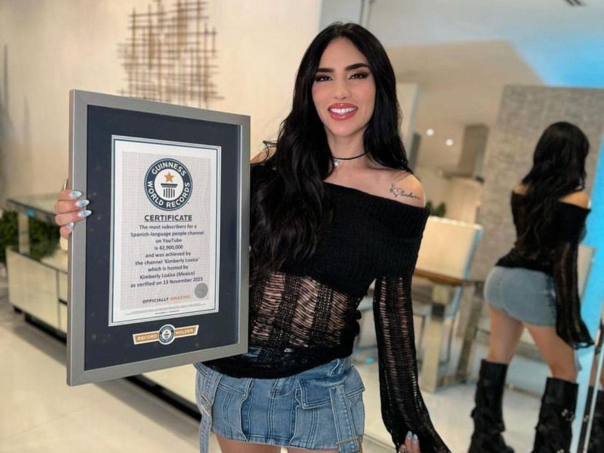 Kimberly Loaiza bate récord Guinness como el canal con más suscriptores en YouTube