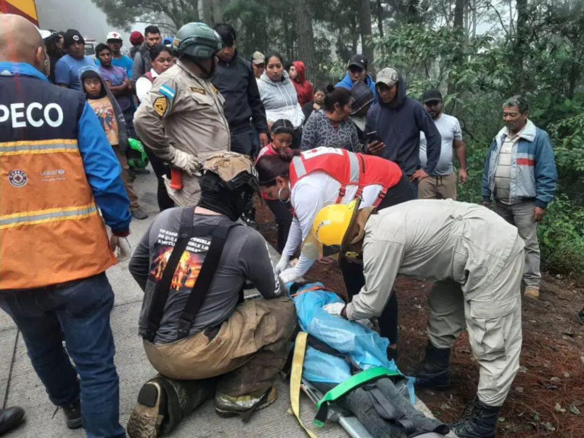 Listado de las personas heridas en accidente de bus en Intibucá