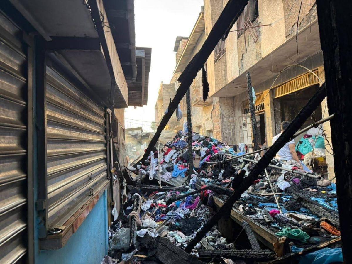 Así quedó el mercado Galindo tras el feroz incendio que dejó heridos y severos daños