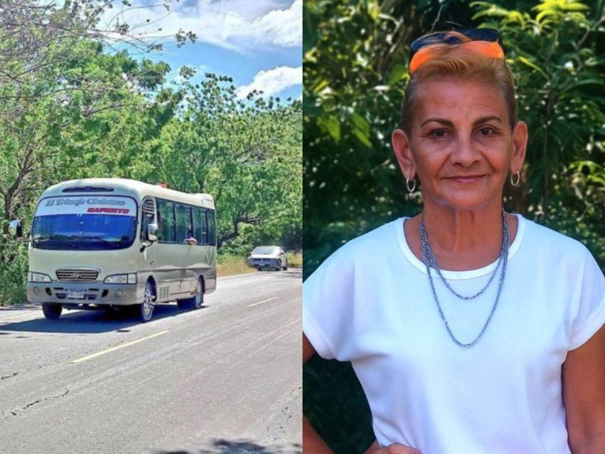 Muere Delmy Linares tras ser empujada por ayudante al bajar de un bus en Choluteca