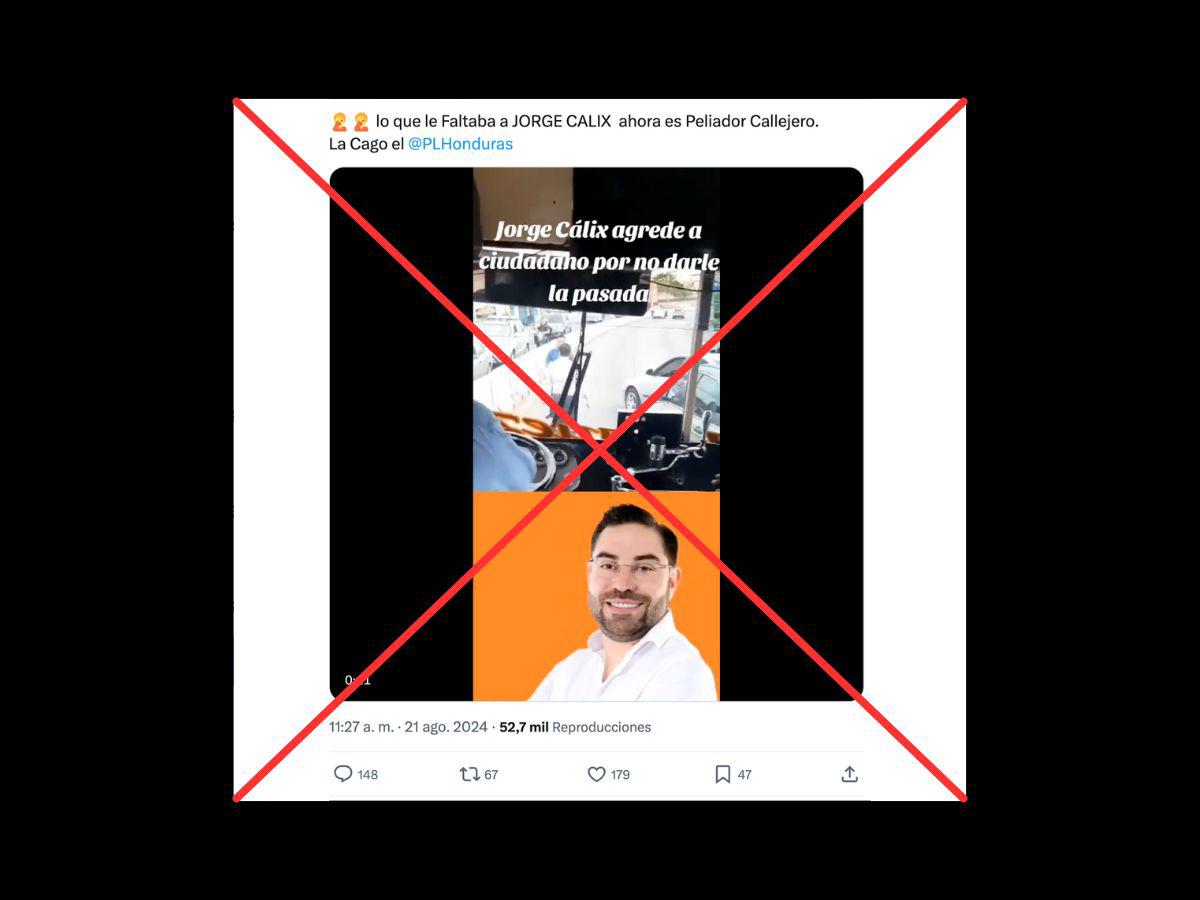 <p>Captura de pantalla a una publicación en  X/Twitter realizada el 22 de agosto de 2024.</p>