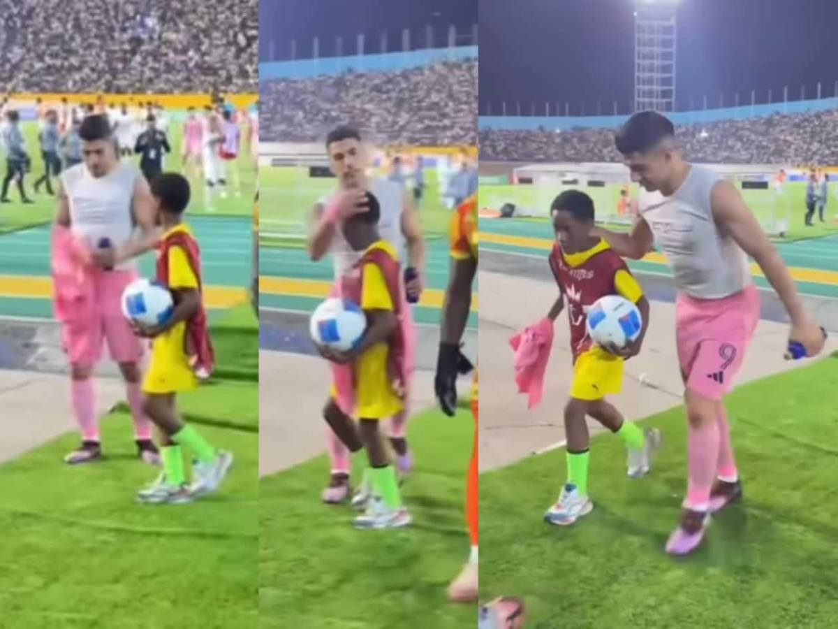Messi desata locura en Jamaica y el suertudo que se llevó su camiseta