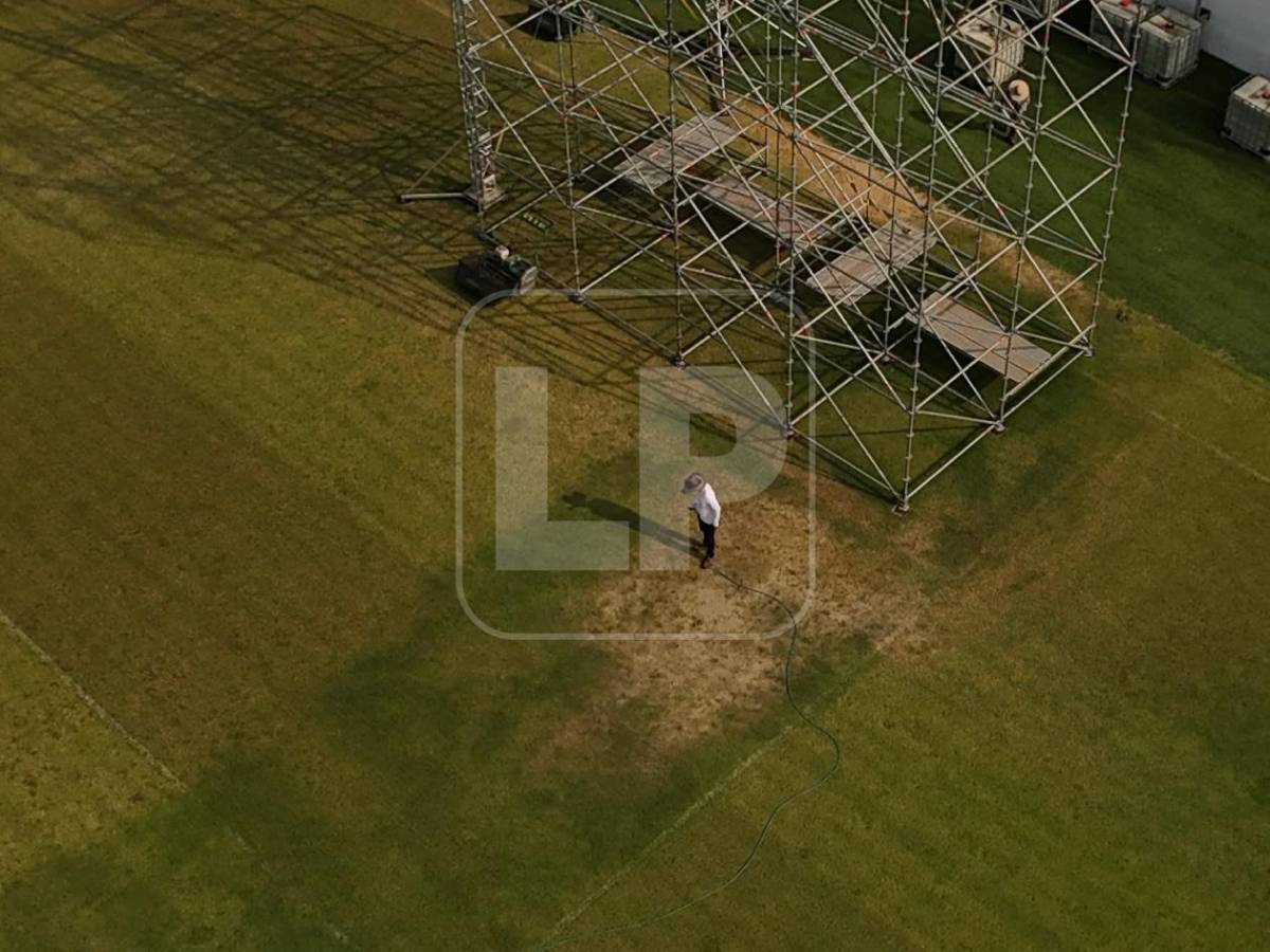 Increíble: Así quedó la cancha del Estadio Morazán tras concierto en SPS
