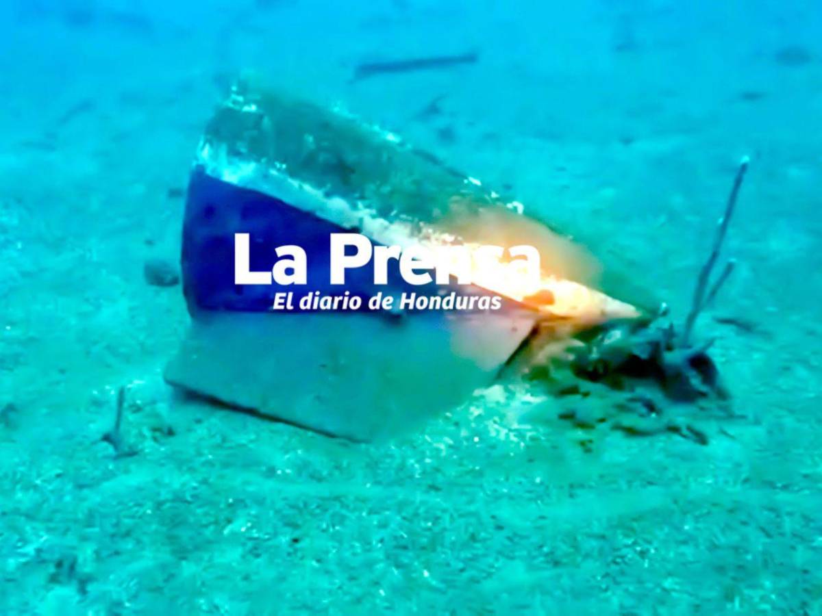 Fotos inéditas: restos del avión del vuelo LNH-018 hundido en Roatán