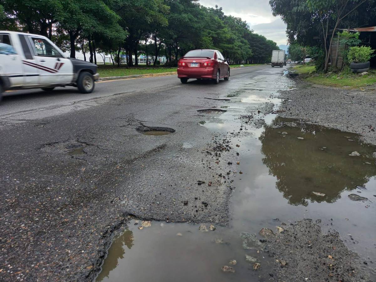 Con llantas y ramas alertan de baches en el segundo anillo de SPS