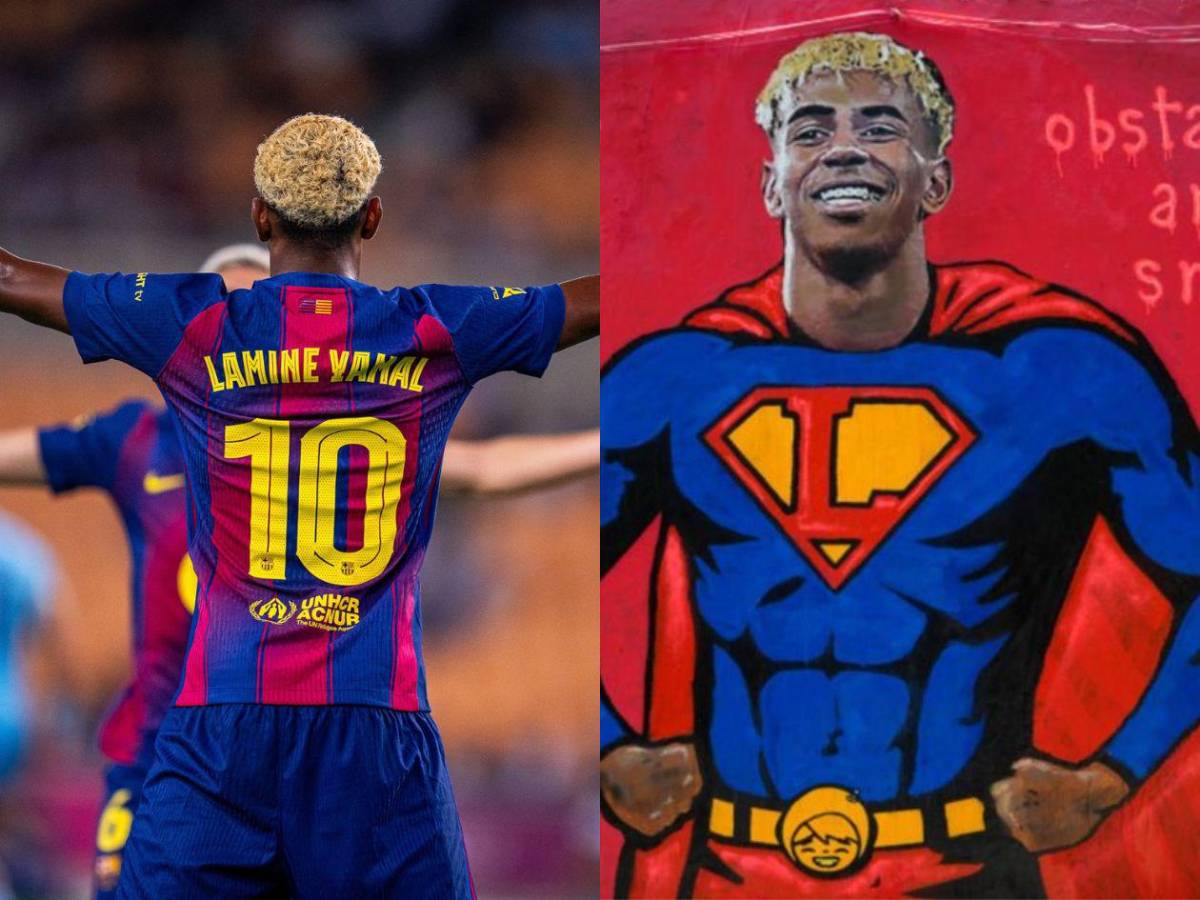 Vandalizan mural de Lamine en respuesta a la crítica de su fiesta de cumpleaños