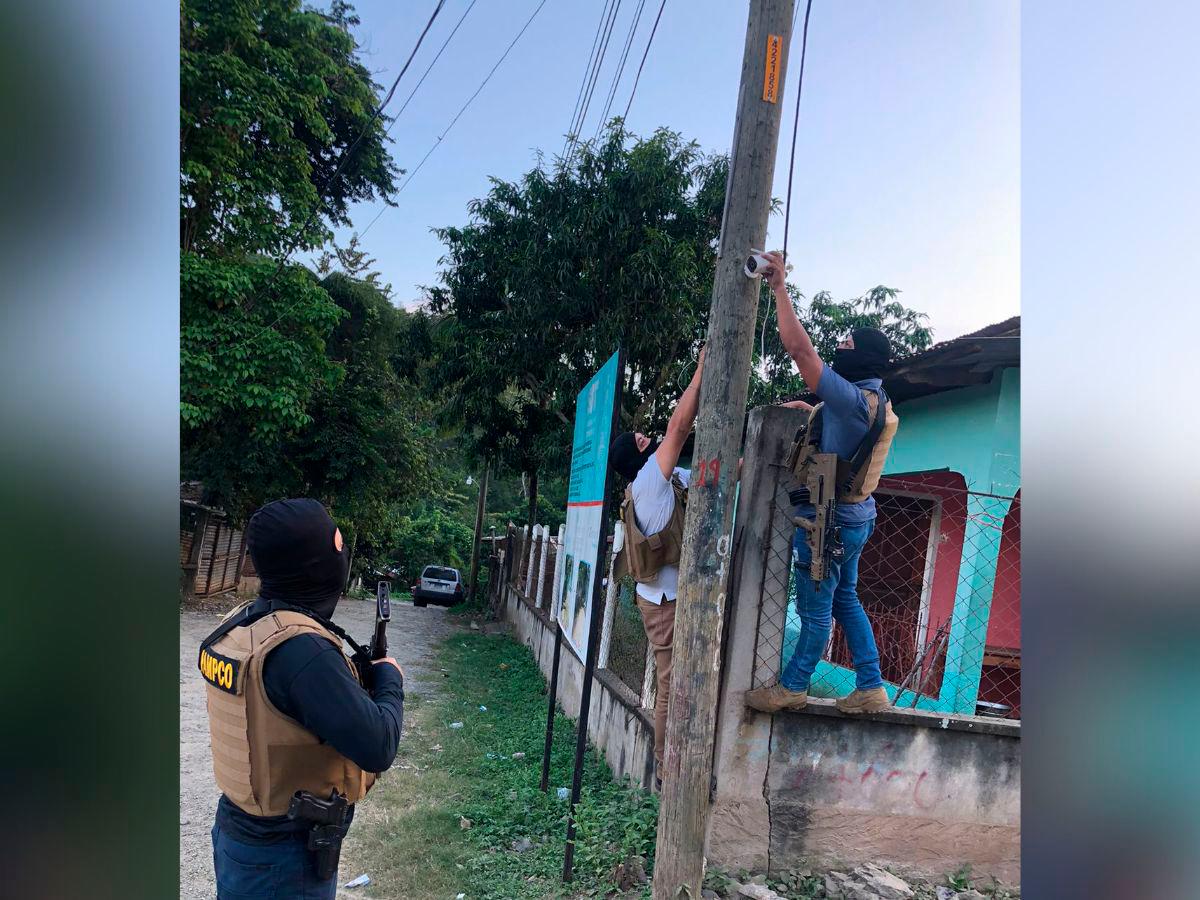 Policía desmantela red de cámaras de vigilancia de la MS-13