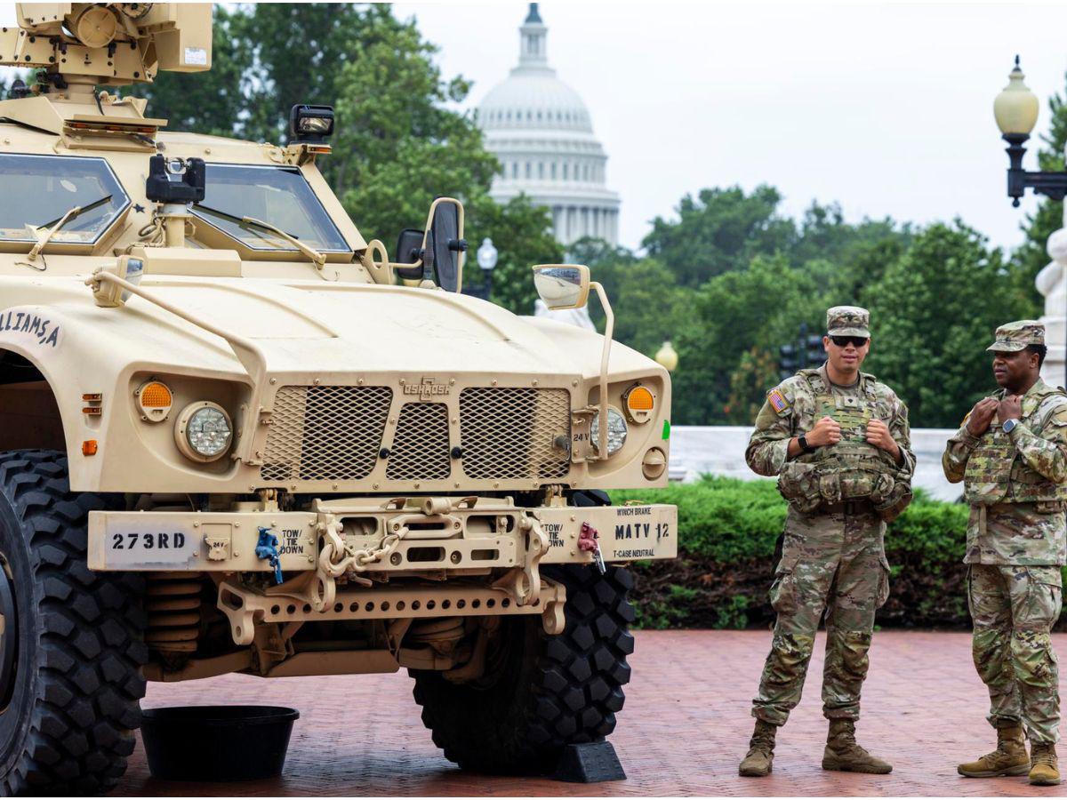 Trump patrullará las calles de Washington con el ejército