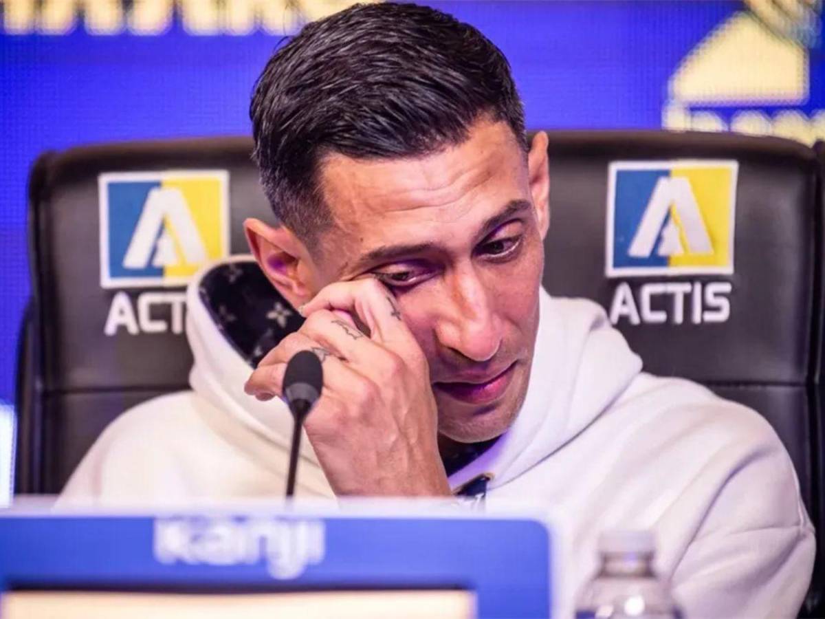 Di María, entre lágrimas: debutará ante un viejo conocido del fútbol hondureño