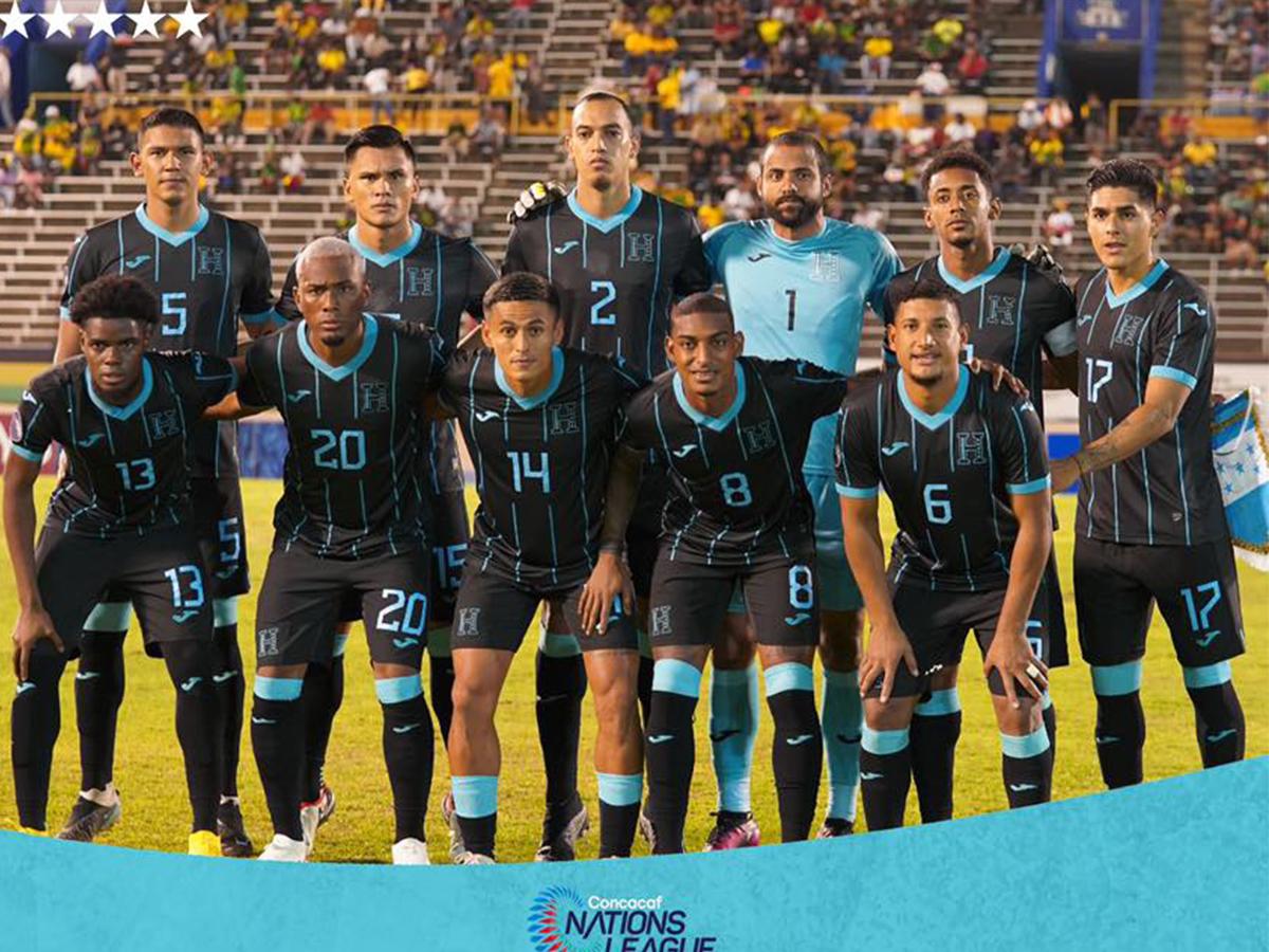 El 11 titular de Honduras que perdió 1-0 ante Jamaica la noche del viernes.