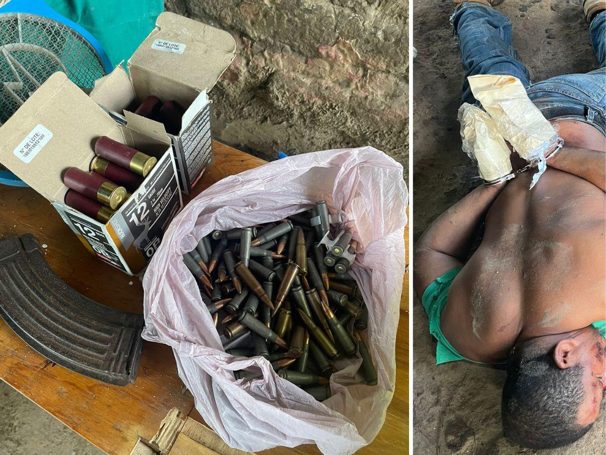 Munición, detenidos y policía herido en operativo en Olancho
