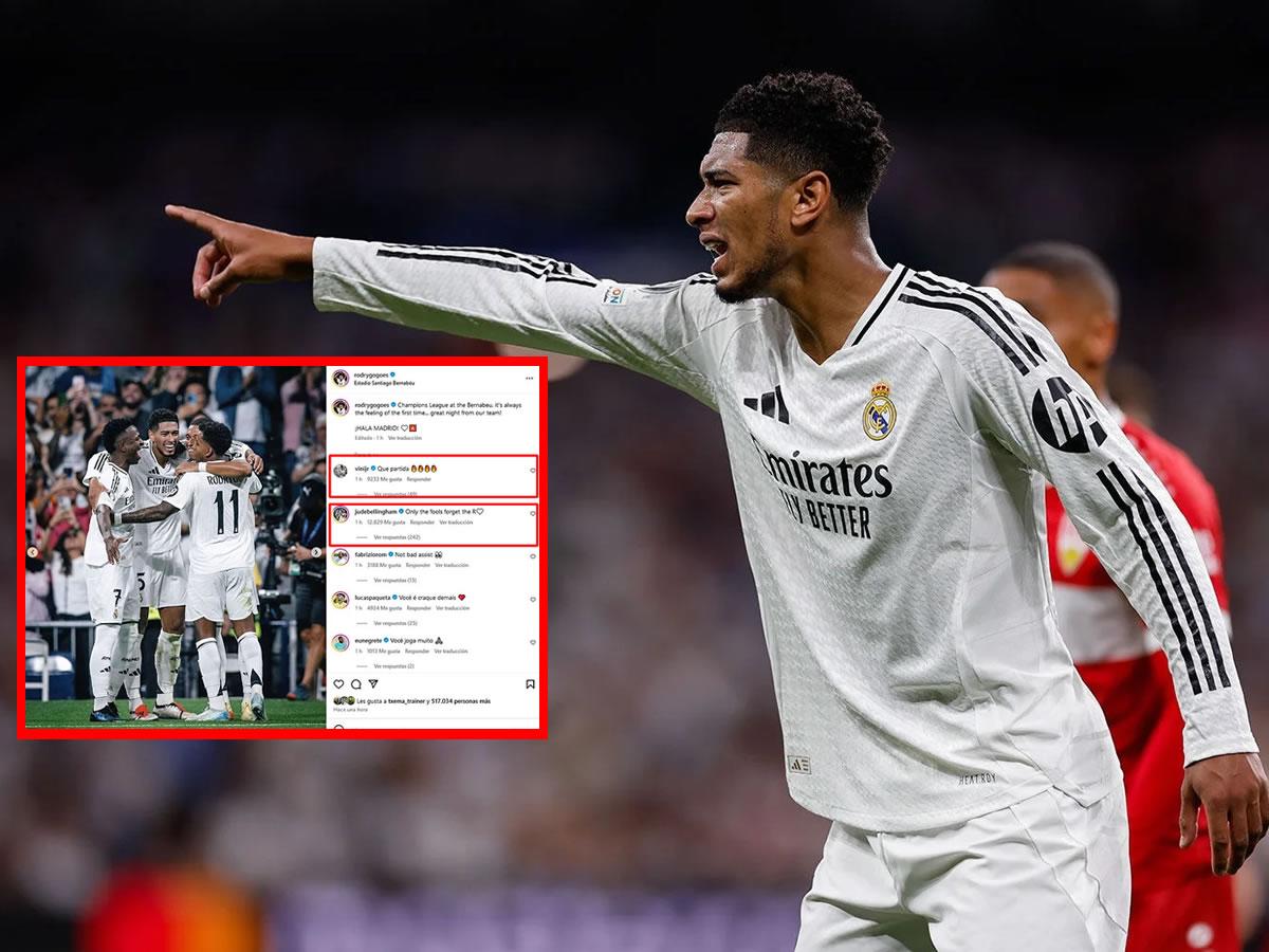 Bellingham se molesta y defiende a compañero del Real Madrid: “Sólo los tontos olvidan la R”