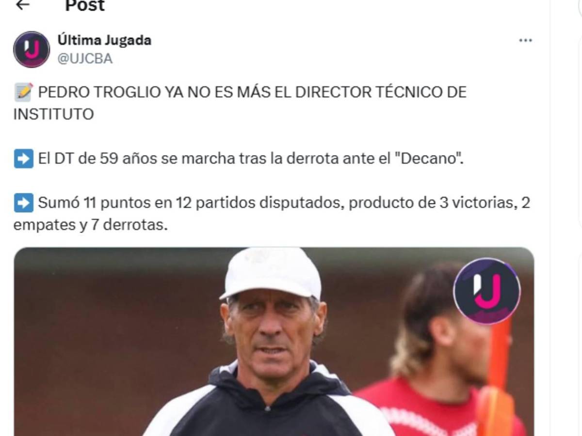 Señalan al culpable del despido de Pedro Troglio, ¿vuelve a Honduras?