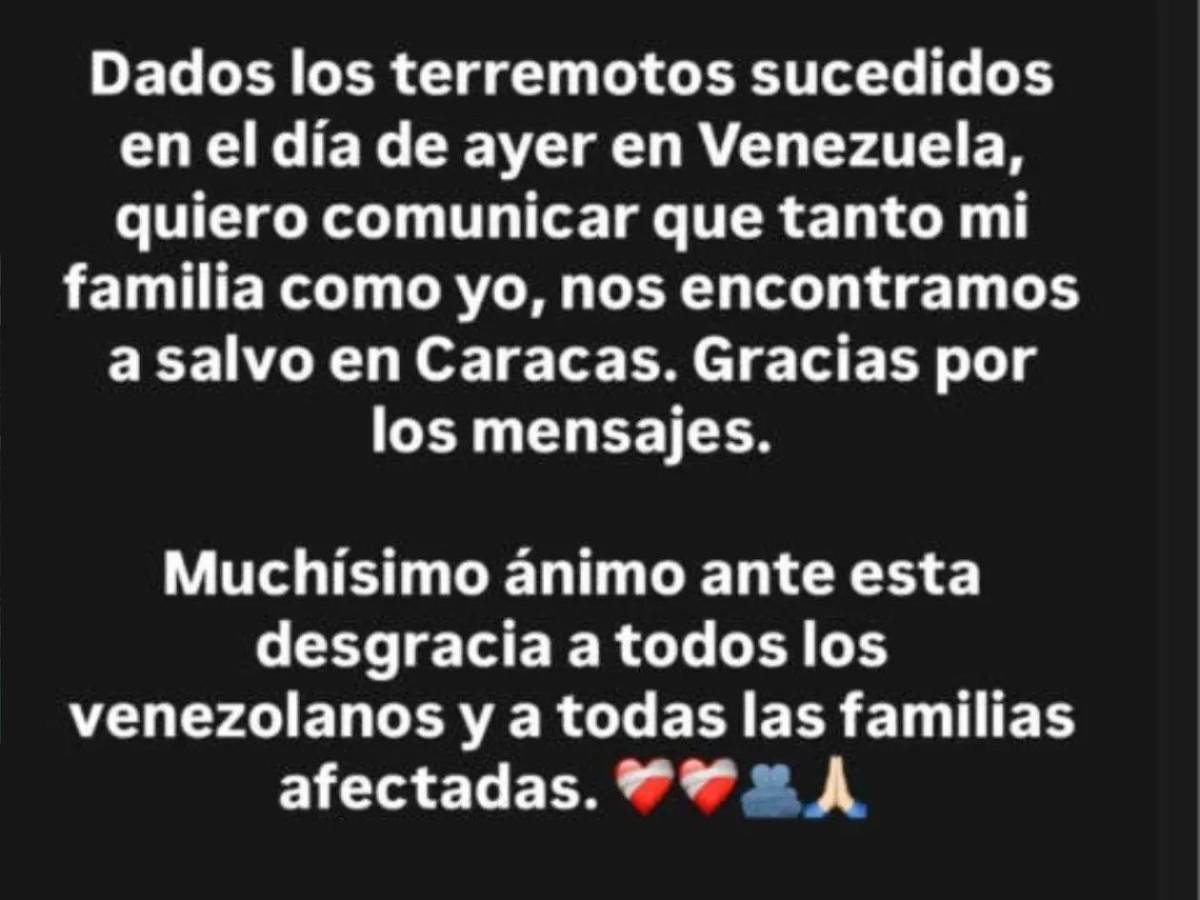 Deportistas afectados tras sismos en Venezuela: ex del Barcelona, entre víctimas