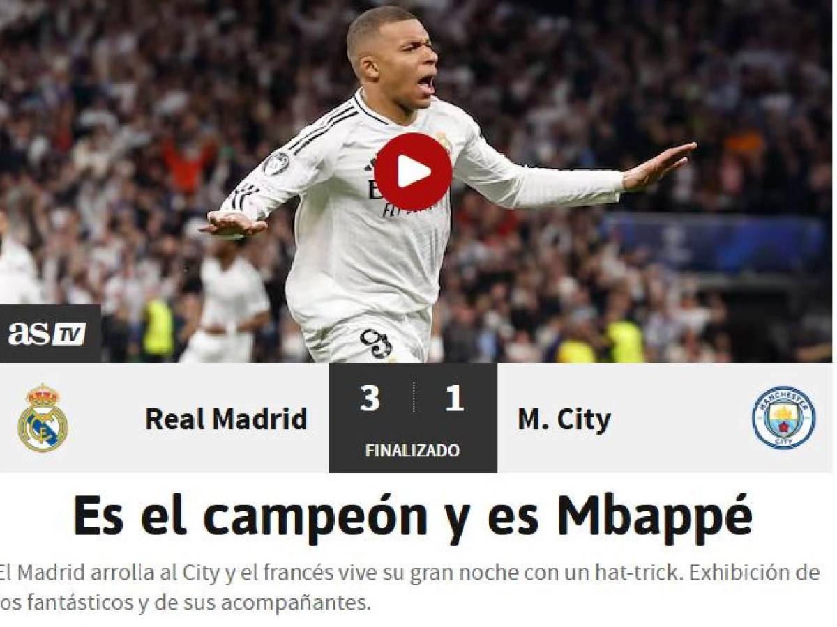 Se rinden ante Real Madrid y esto dicen de Mbappé tras eliminar al City