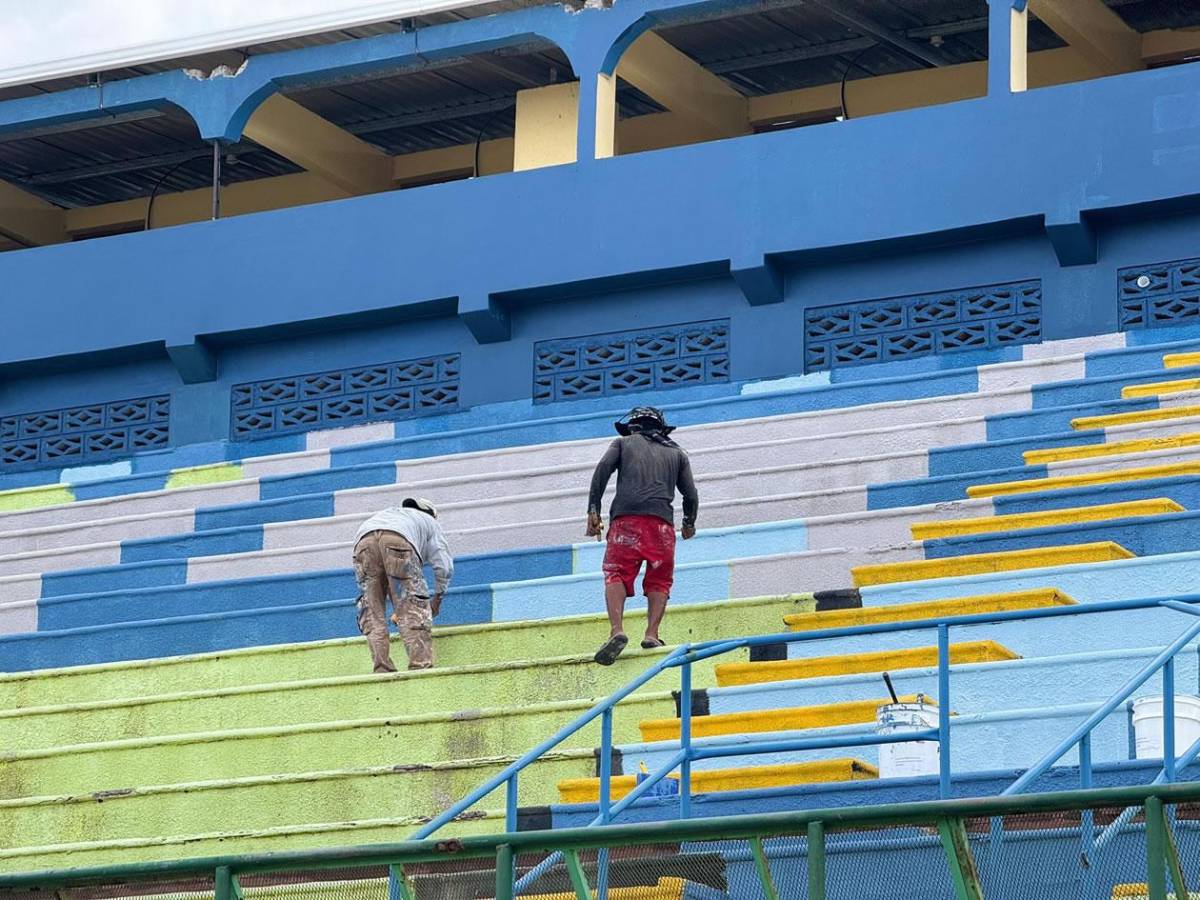¡Belleza! Así avanza la remodelación y nueva grama de otro estadio de Liga Nacional