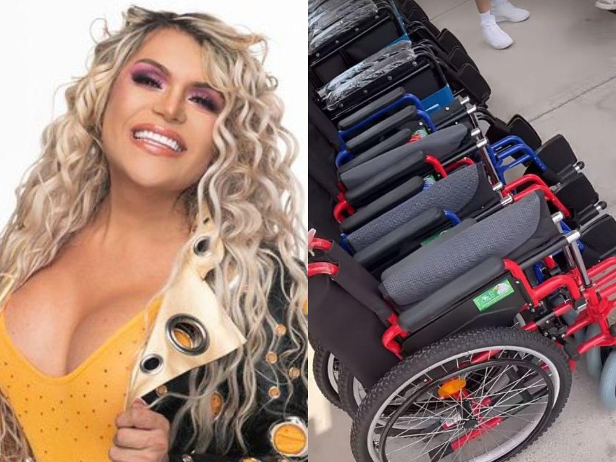 Wendy Guevara dona 23 sillas de ruedas a hospital donde fue atendida de emergencia