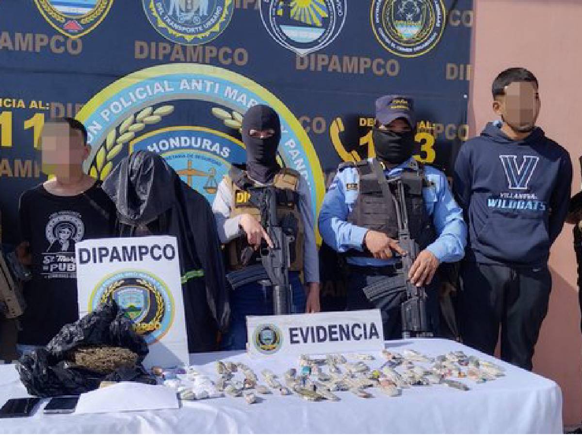 Capturan a 3 miembros de la banda “Los puchos” en Tegucigalpa