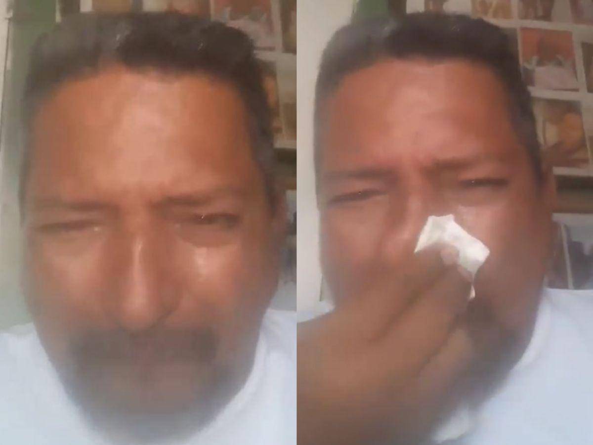 Video: Hondureño llora como niño la derrota de Francia