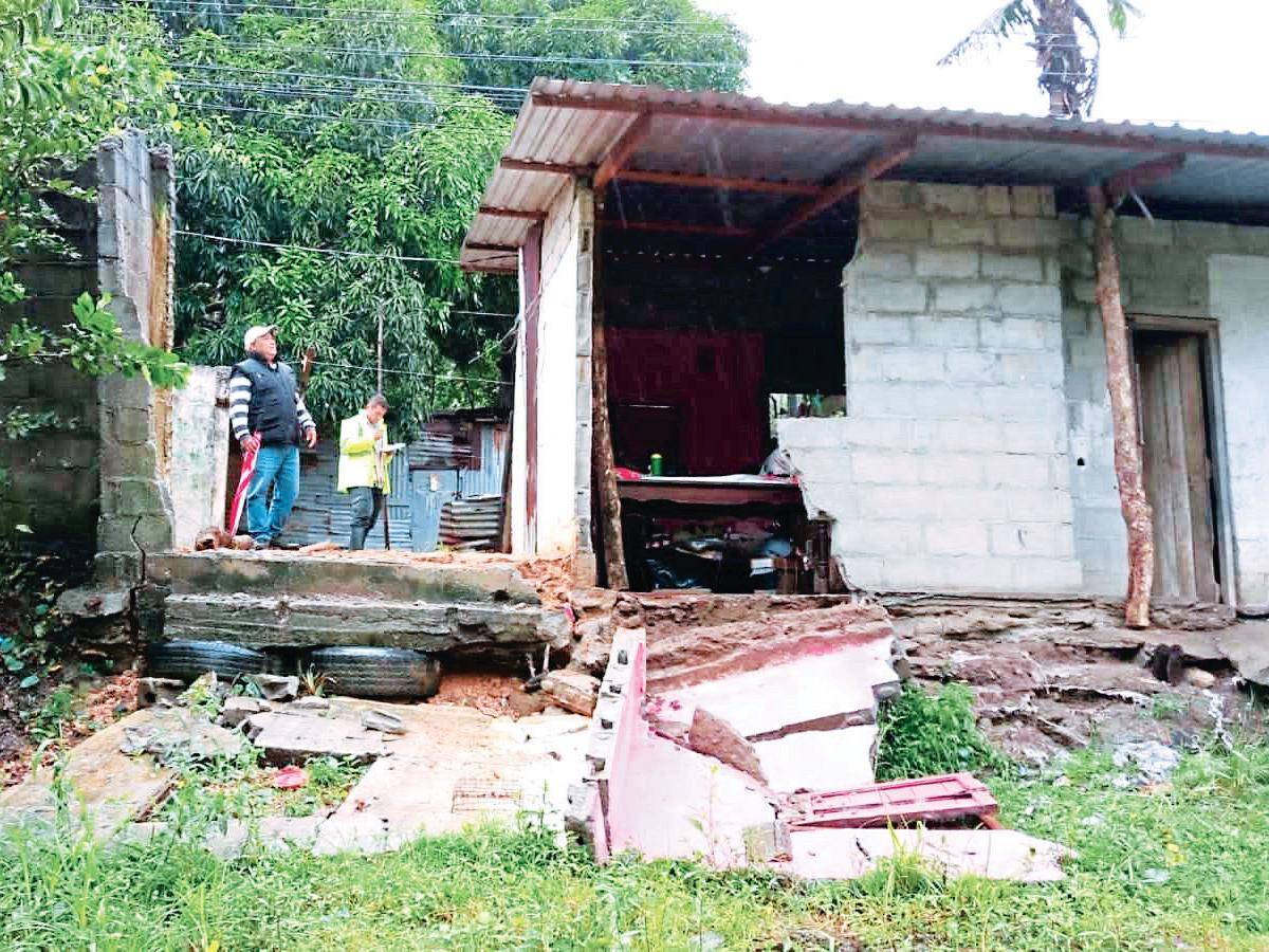 Primer frente frío ya deja daños en zona norte de Honduras