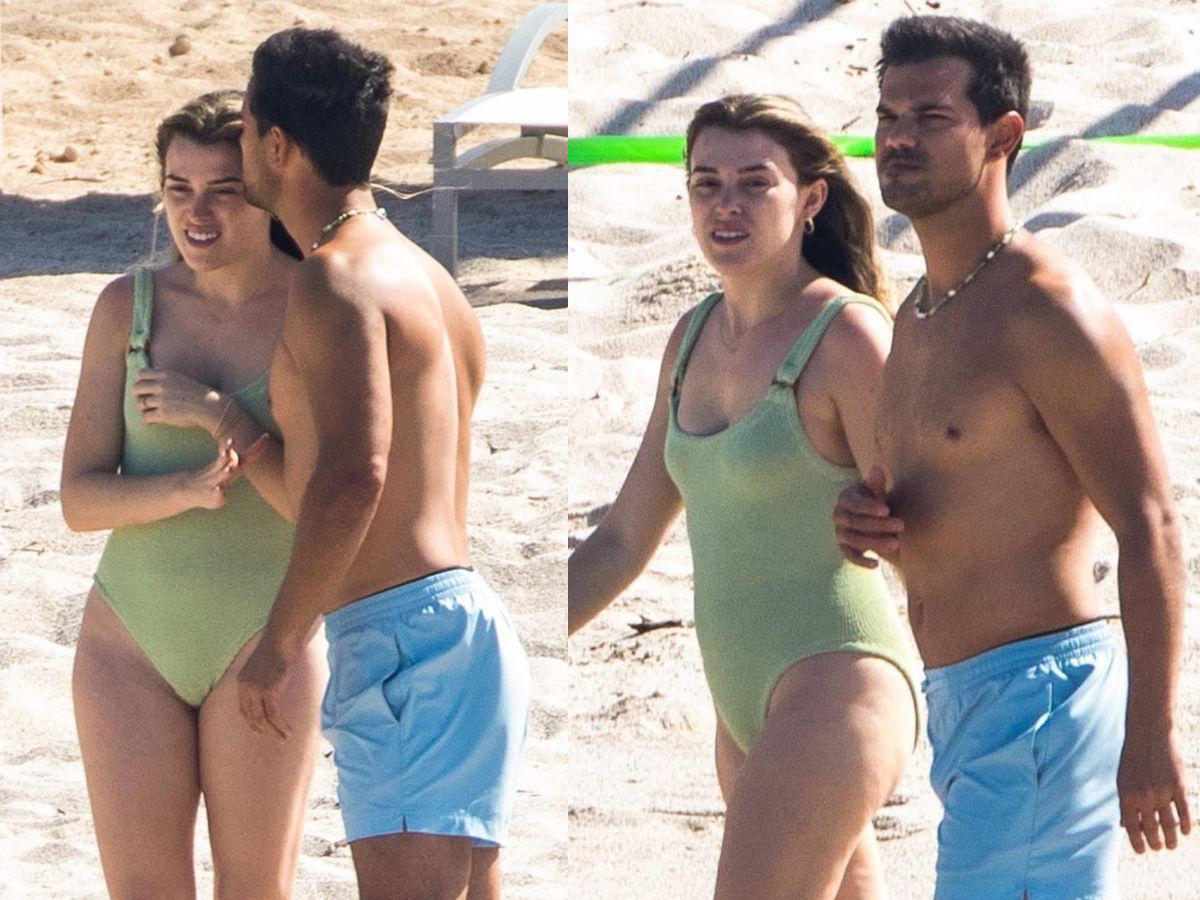 Captan a Taylor Lautner y Taylor Dome de luna de miel en México