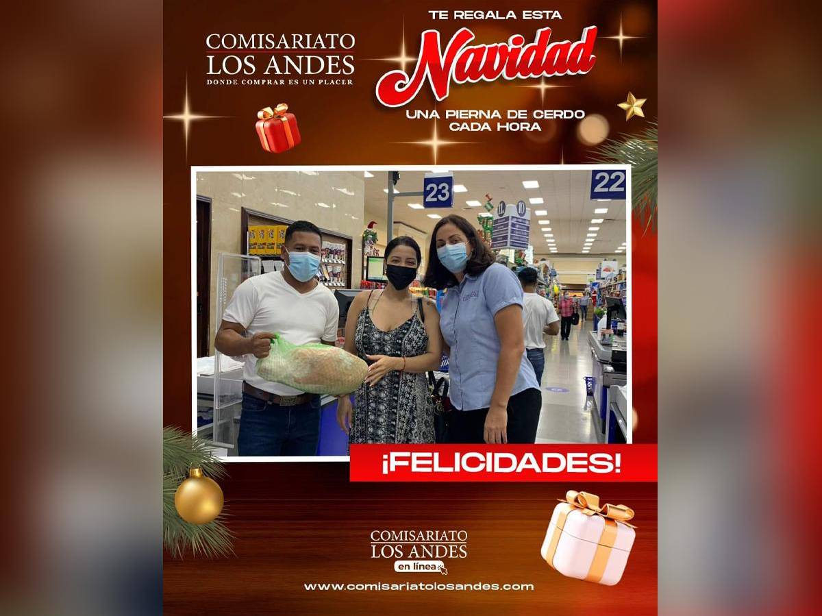 Lanzan campaña “Comisariato Los Andes te regala esta Navidad una pierna de cerdo cada hora”