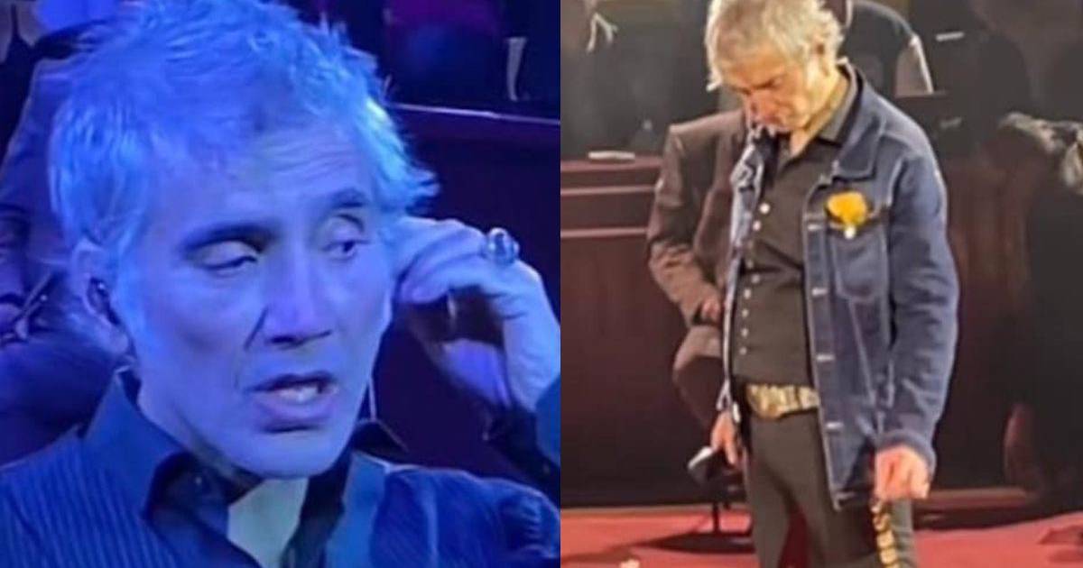 Alejandro Fernández se queda dormido en pleno concierto Alejandro Fernández se queda dormido en pleno concierto