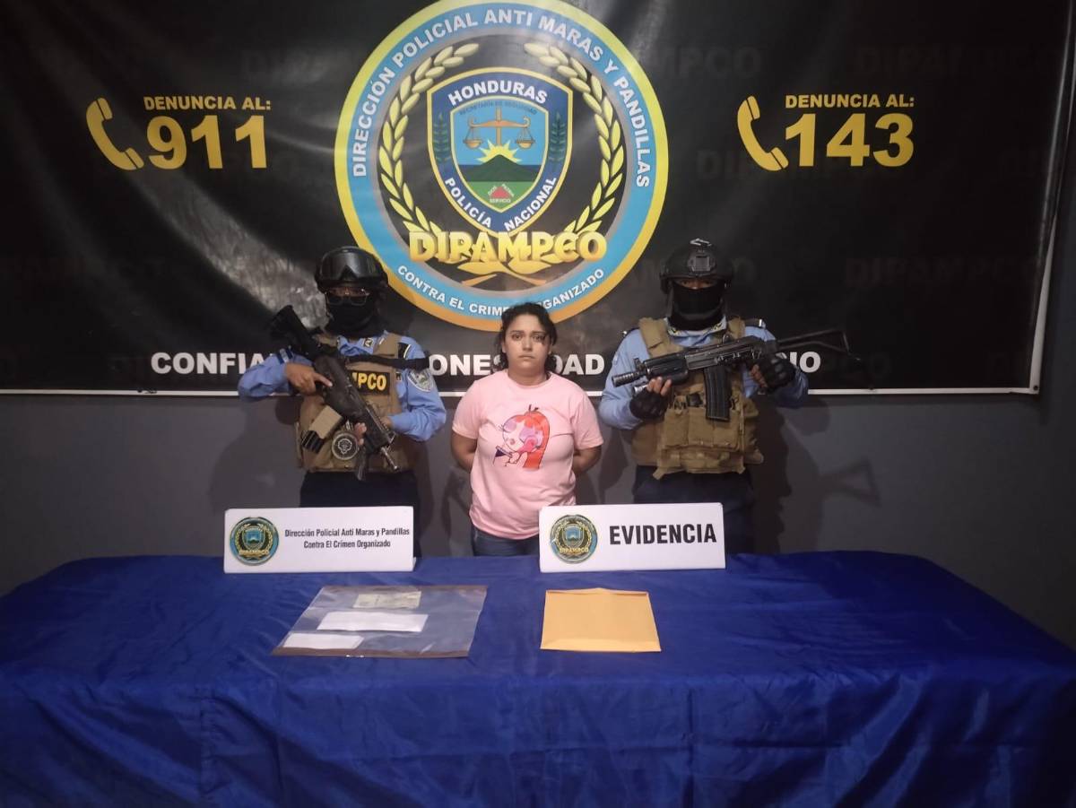 Capturan a hermana de influencer y la acusan de ser cabecilla de la 18