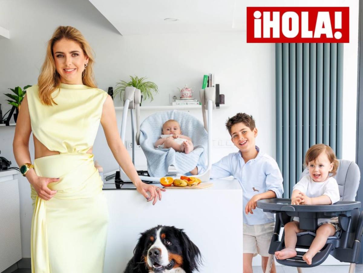 ¡Qué belleza! Michelle Renaud posa por primera vez con sus tres hijos