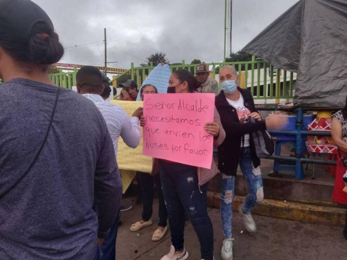Vendedores del Perisur protestan en Tegucigalpa