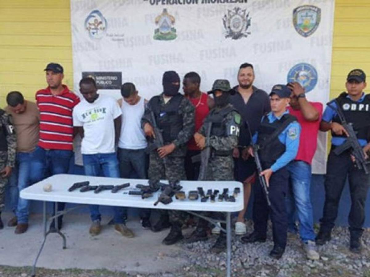 Por asociación ilícita y portación de armas acusan a detenidos en La Ceiba