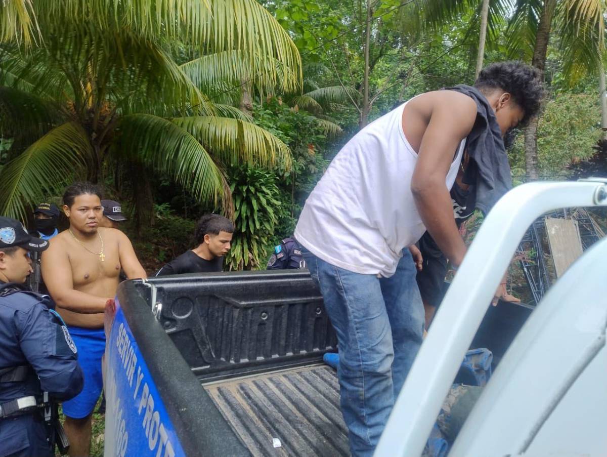 Capturan a diez presuntos pandilleros de la 18 refugiados en reconocido hotel de La Ceiba