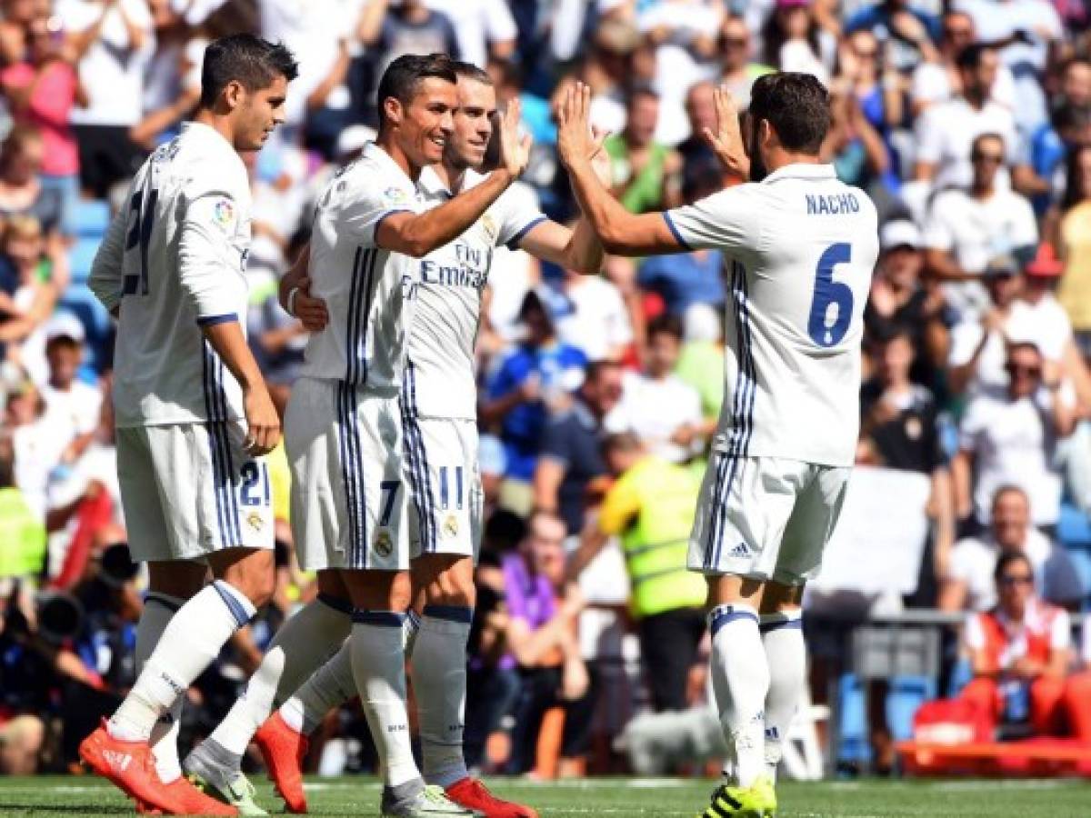 El Real Madrid se dio un festín en el regreso de Cristiano