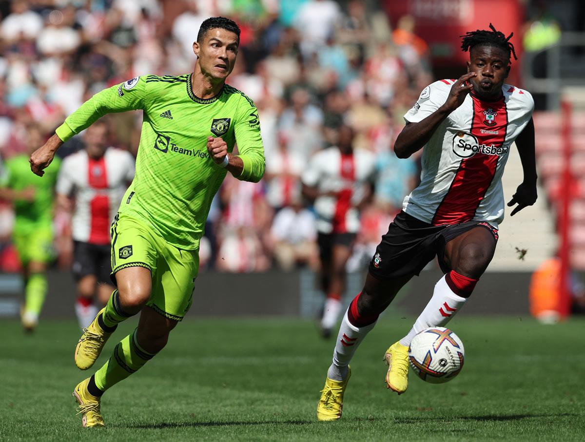 Cristiano Ronaldo entró de cambio en el segundo tiempo, pero poco o nada hizo en el partido.