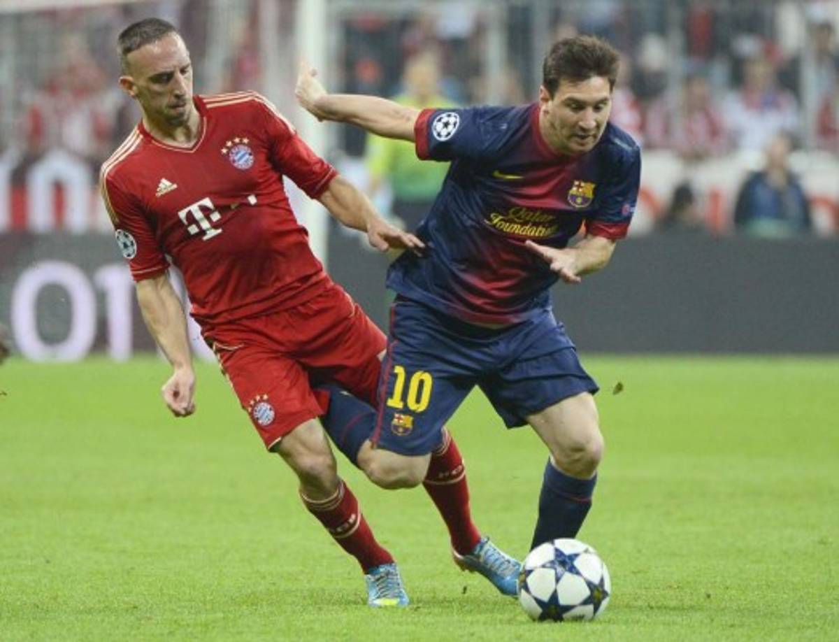 Messi ha enfrentado en varias ocasiones a Franck Ribery en partidos históricos.